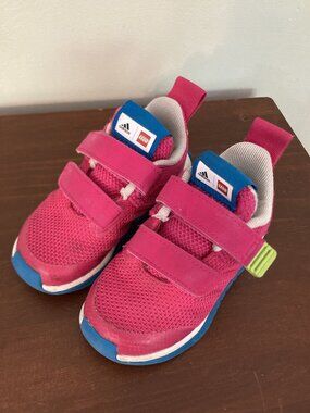 Adidas X Lego Sport Pro Sneakers Pink, Fun & Durable Kids Size 6.5